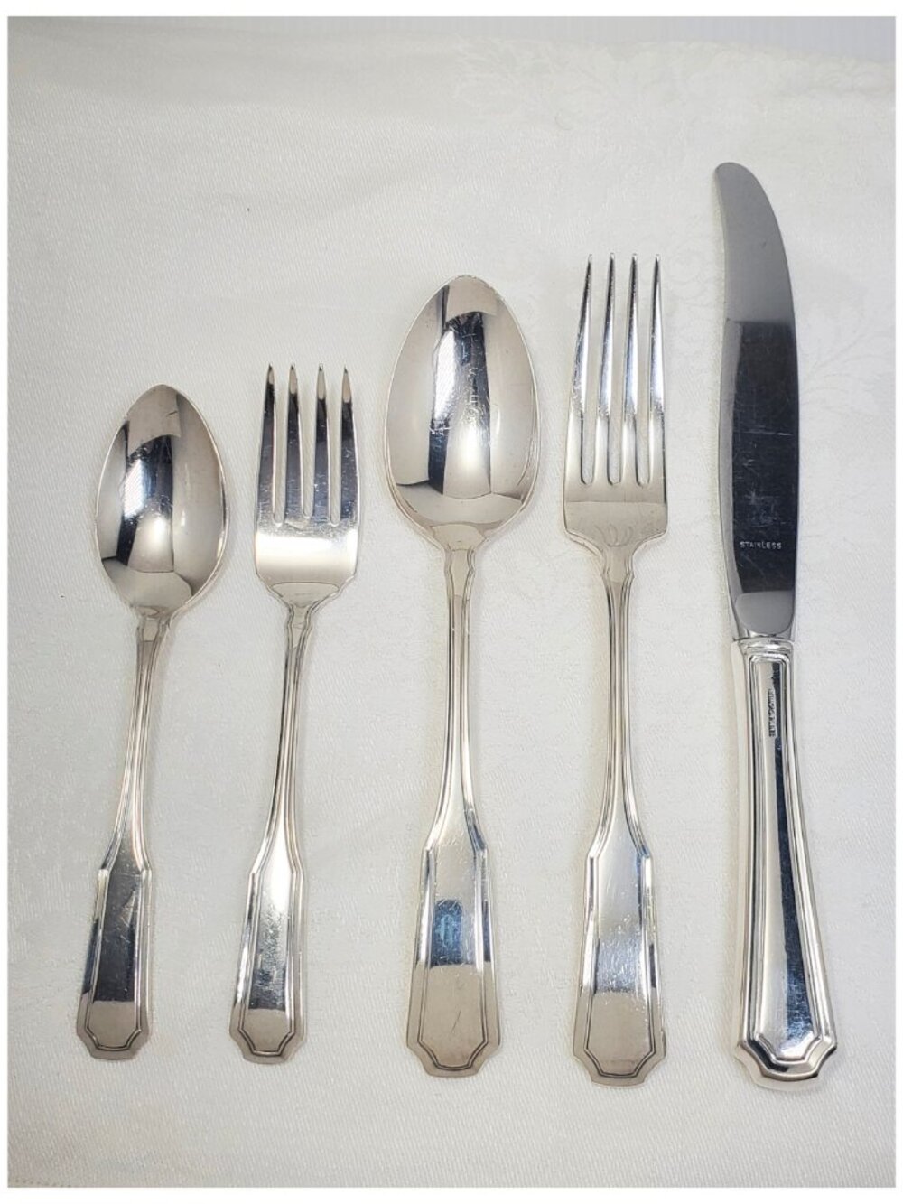 Canadian Kings Plate Flatware, 24 Pc Partial Set (5 place), McGlashan Clarke Co